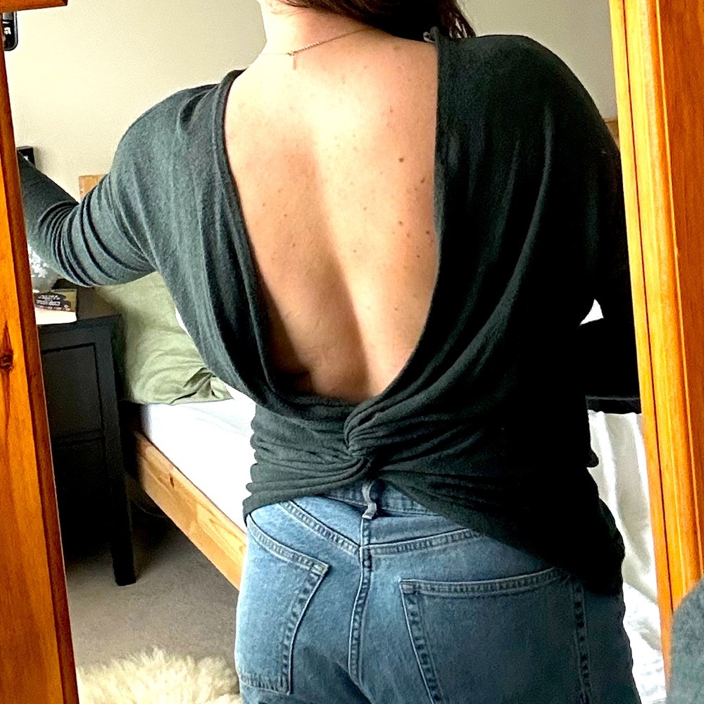 Jean Machine Open Back Forest Green Too